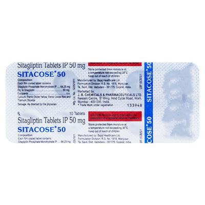 SITACOSE 50 Tablet 10's - Diabetes-Ant