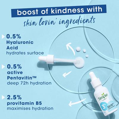 Simple Booster Serum Hyaluronic Acid + B5 For Deep Hydration 30 ml - Face Serum