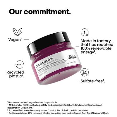 L'Oreal Professionnel Curl Expression Intense Moisturizing and Hydrating Mask 250 ml - Hair Masks & Packs