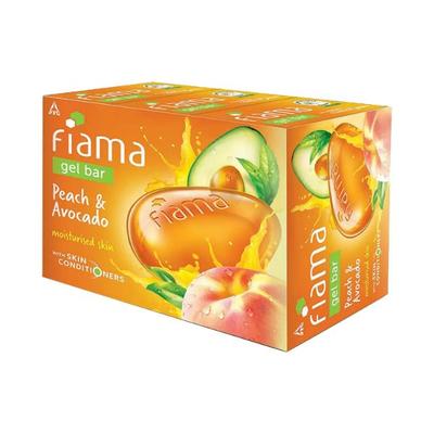 Fiama Gel Bar Peach and Avocado for moisturized skin with skin conditioners Soaps 375 gm - Soaps