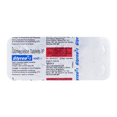 Glyree 1mg Tablet 10'S - Diabetes-Ant