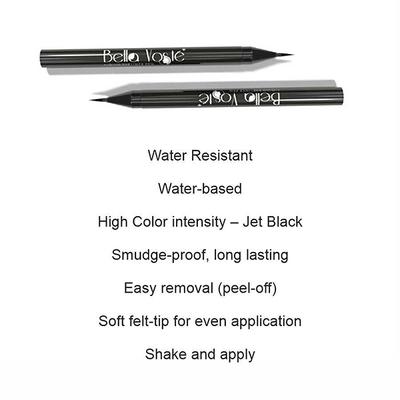 Bella Voste Liquid Eyeliner Pen Midnight Black 10 ml - Eyeliners
