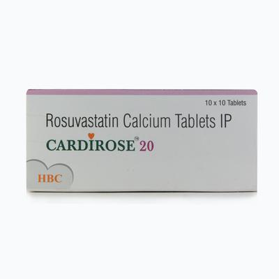 Cardirose 20mg Tablet 10'S - High Cholesterol-Dys