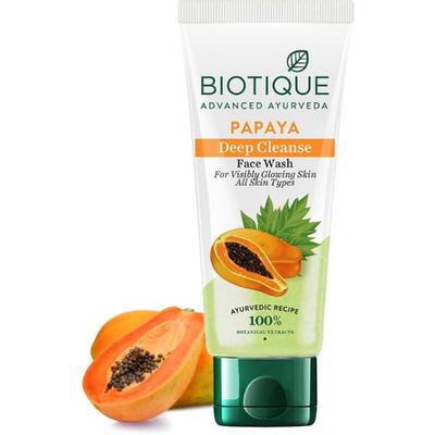 Biotique Papaya Deep Cleanse Facewash 100ml - Face Washes