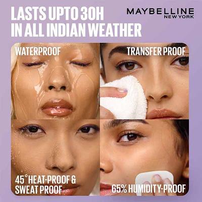 Maybelline New York Super Stay Flex Powder Foundation, 115, 30H Full Cover, Oil-Control 9 gm - Foundation