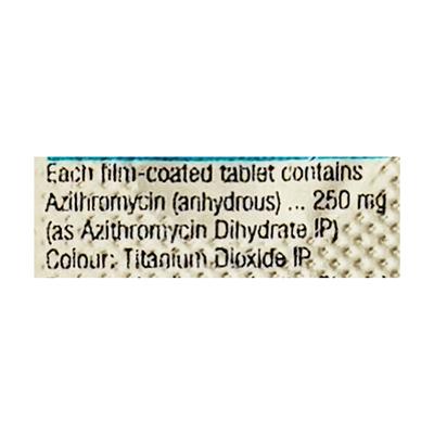 Azee 250mg Tablet 6'S - Bacterial Infections-Mac