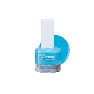 Glimmer Nail Enamel Solid Blue 8 ml - Nail Polish
