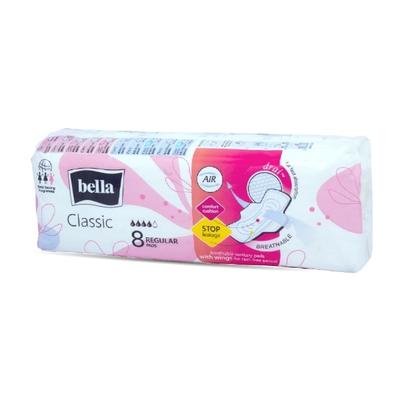 Bella Classic Regular Drai Wings Sanitary Pad 8's - Sanitary Napkins