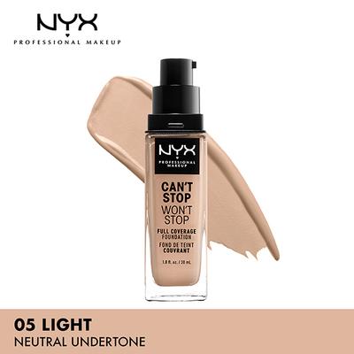 NYX Professional Makeup Can't Stop Won't Stop Full Coverage Foundation - Light 30 ml - Foundation