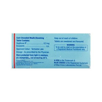 K Vog 0.3mg Tablet 15'S - Diabetes-Ant