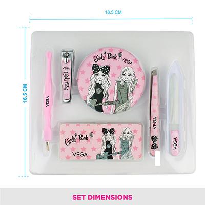 Vega D'Zyner Beauty Set - Tools (BS-02) 6's - Tweezers