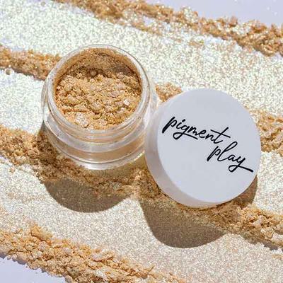 Pigment Play Iridescent Loose Pigment Powder - White Gold 2 gm - Loose Powder