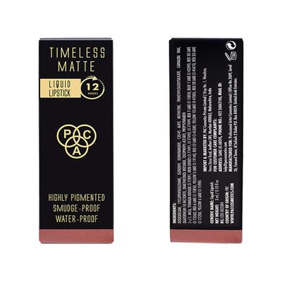 PAC Timeless Matte Mini 12H Longlasting Rich Pigment One Swipe Payoff Smudgeproof - Rose Tea (3 ml) - Liquid Lipsticks