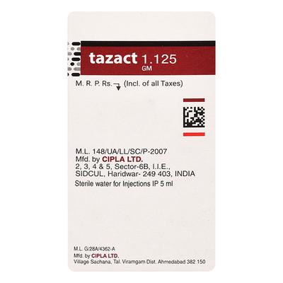 Tazact 1.125gm Injection 1's - Bacterial Infections-Pen