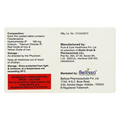 BELFEXIN 180 Tablet 10's - Allergies-Ant