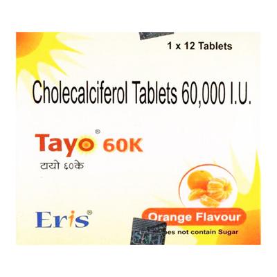 TAYO 60K ORANGE FLAVOUR Tablet 12's - Supplements-Vit