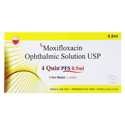 4 QUIN PFS Ophthalmic Solution 0.5ml - Eye Infections-Eaa