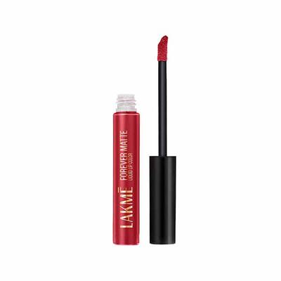 Lakme Forever Matte Liquid Lip, 16hr Lipstick, Red Velvet, 5.6ml - Liquid Lipsticks