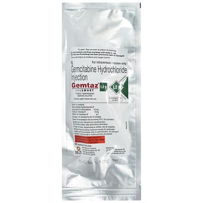 GEMTAZ INFUSMART 1.2gm Injection 120ml - Cancer Oncology-Cyt