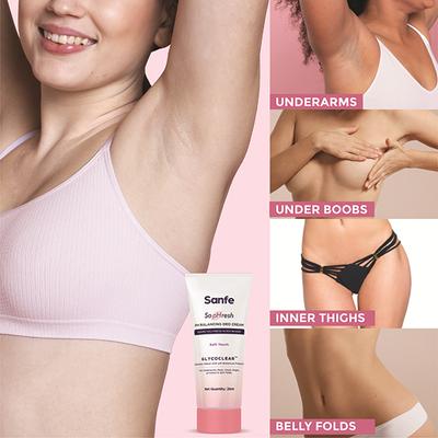 Sanfe So PHresh PH Balancing Deo Cream - Soft Touch for Underarms, Feet Intimates and Skin Folds 20 ml - Intimate Hygiene