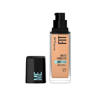 Maybelline New York Fit Me Matte + Poreless Liquid Foundation 16h Oil Control SPF 22 - 127 Golden Honey 30 ml - Foundation