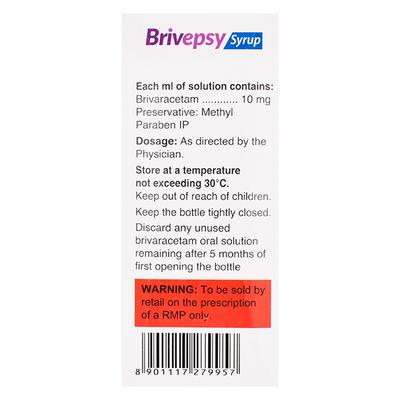 BRIVEPSY 10mg Oral Solution 100ml - Epilepsy/Convulsion-Ant