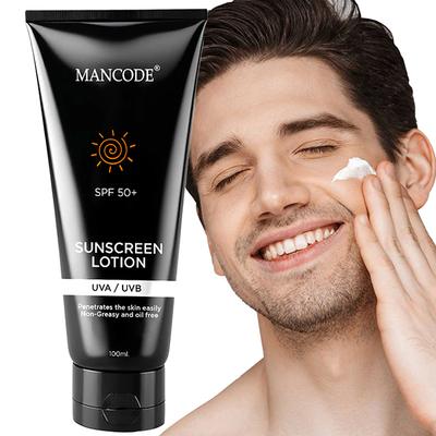 Mancode Spf 50+ Sunscreen Lotion 100 ml - Face Sunscreen