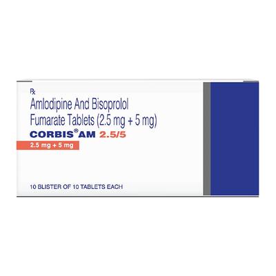 CORBIS AM 2.5/5 Tablet 10's - Hypertension-Bet