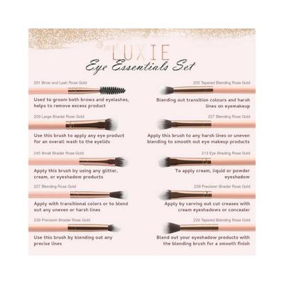 Luxie 229 Tapered Blending Brush - Rose Gold 1's - Eye Brush