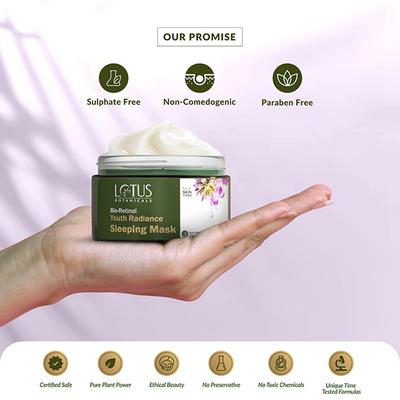 Lotus Botanicals Bio Retinol Youth Radiance Sleeping Mask 50 gm - Face Mask