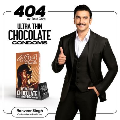 404 by Bold Care Ultra Thin Chocolate Flavoured Condoms 60 Microns 10's - Plain/Flavoured Condoms