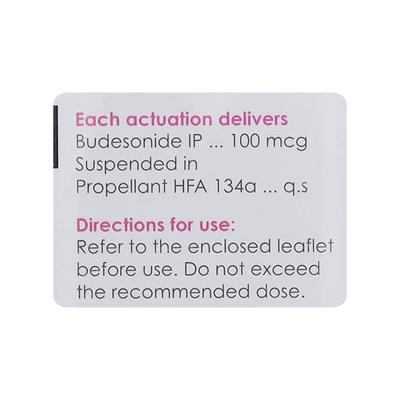 Budecort 100 with Dose Counter Inhaler 200Md - Asthma/COPD-Ast