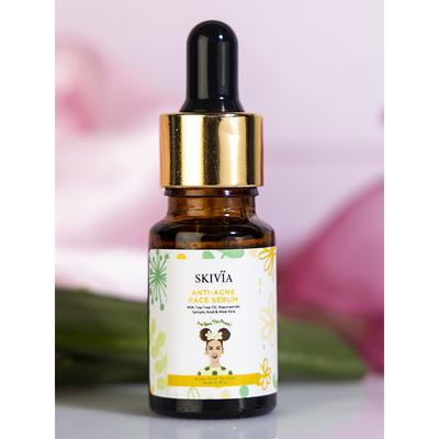 Skivia Anti-Acne Mini Face Serum with Niacinamide & Tea Tree Oil -Unisex 10 ml - Hair Serums