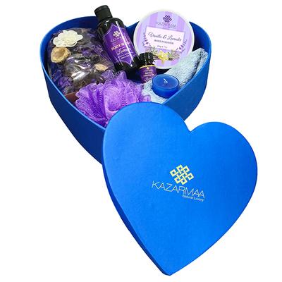 Kazarmaa Lavender Love bath and spa gift hamper set 1300 gm - Shower Gels & Body Wash