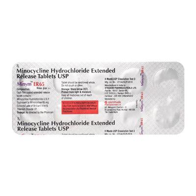 Minym ER 65mg Tablet 10'S - Bacterial Infections-Tet