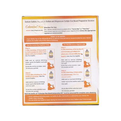 COLOWIPE NEO BOWEL PREPARATION DELICIOUS ORANGE FLAVOUR Kit 1's - Constipation-Lax