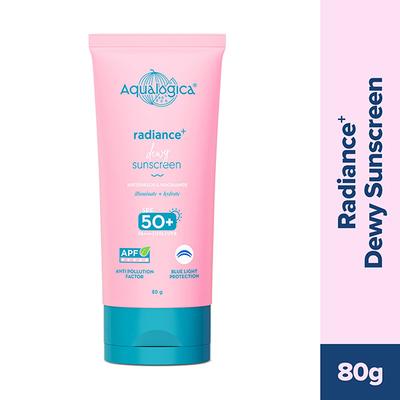 Aqualogica Radiance + Dewy Sunscreen With Watermelon & Niacinamide With SPF 50 & Pa +++ 80 gm - Body Sunscreen
