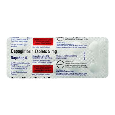 DAPABITE 5 Tablet 10's - Diabetes-Ant