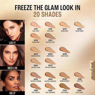 Lakme 9to5 Powerplay Priming Foundation, Built in Primer, Long-Lasting, SPF 20, Cool Mocha 25 ml - Foundation