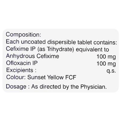 Omcef DT 100mg Tablet 10'S - Bacterial Infections-Cep