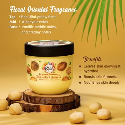 Buds & Berries Shea Butter and Argan Oil Body Butter Jar 200 ml - Body Butter