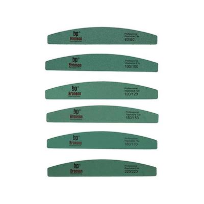 Bronson Professional Nail Filer Buffer Set Double Sided 80/100/120/150/180/220/240 Grit 1's - Nail Care