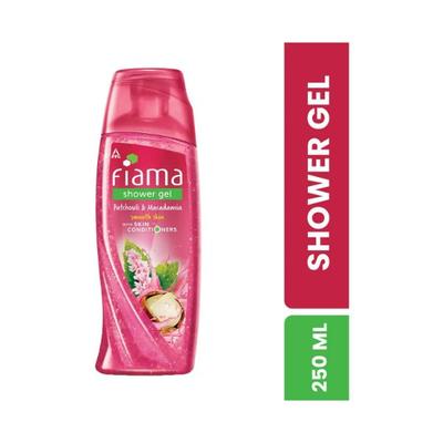 Fiama Shower Gel Patchouli & Macadamia Body Wash with Skin Conditioners for Soft Glowing Skin bottle 250 ml - Shower Gels & Body Wash
