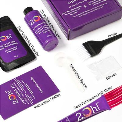 2.Oh! Semi Permanent Hair Color + Lightning Kit - Red Combo 1's - Hair Creams