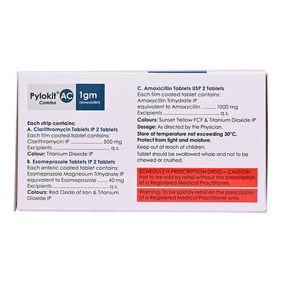PYLOKIT AC 1GM Combi Kit 6's - H.Pylori Infection