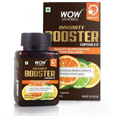 WOW Life Science Immunity Booster Veg Capsules 60's - Vitamin C