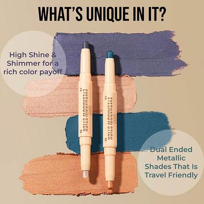 Insight Cosmetics Duo Eyeshadow Stick - Deep Space and Starlight 2 g - Eyeshadow, Bases & Primers