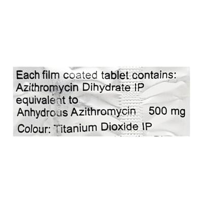 Zithrox 500mg Tablet 5'S - Bacterial Infections-Mac