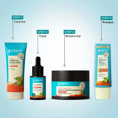 Pilgrim 5% Vitamin C Brightening Ultra Light Gel Sunscreen SPF 60 PA+++ with Australian Kakadu Plum 45 ml - Face Sunscreen