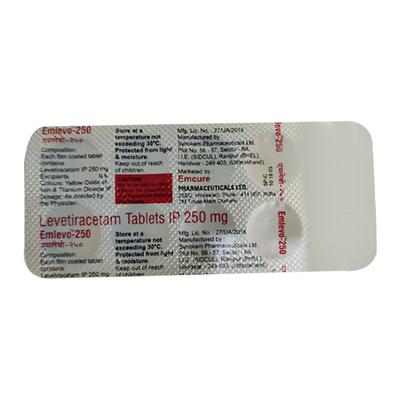 Emlevo 250mg Tablet 10'S - Epilepsy/Convulsion-Ant